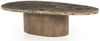 LEVEN Lifestyle Couchtisch "Lusso" oval brauner Marmor 120 cm organische Form, Tischplatte aus hochwertigem Marmor Bild 5