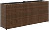vidaXL Hochbeet mit 2 Fächern Braun 90x20x40 cm Poly Rattan 366408 Bild 2