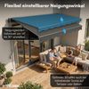 STEELSØN 'Kestria' Gelenkarmmarkise 400x300 cm mit LEDs, Markise elektrisch, anthrazit, Terrassenmarkise selbst montierbar Bild 3