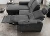 Ecksofa >Ludwigshafen< Motor-funktion, Kopfstütze, Stauraum, anthrazit - 231x113x165 (BxHxT) Bild 3