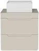 Vente-unique - ARUBA Waschbeckenmöbel Holz, Platte Beige - B 46 cm x H 59 cm x L 60 cm Bild 2