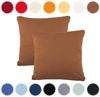 CelinaTex Kissenbezüge BeNature Kissenbezüge Kissenhüllen 2er Set 40x40 kastanienbraun Bild 2