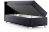 Beautysofa Boxspringbett Velour Bett DONNA MINI mit Matratze, Topper Polsterbett Schlafzimmer Bild 3
