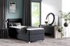 Beautysofa Boxspringbett Velour Bett DONNA MINI mit Matratze, Topper Polsterbett Schlafzimmer Bild 5