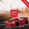 Coemo Autobett DREAM RACER (Spielbett mit Spoiler), Rot Kinderbett 90x200 Rennwagen inkl. Lattenrost LED-Licht Spielbett Bild 4