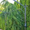 Casa Padrino Jugendstil Schmiedeeisen Pergola Schwarz 300 cm - Garten Möbel Bild 4