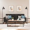 loft24 Wohnzimmertisch Quinn, Couchtisch mit Ablagefläche, MDF, Metallgestell, Breite 125 cm Bild 4