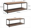 loft24 Wohnzimmertisch Quinn, Couchtisch mit Ablagefläche, MDF, Metallgestell, Breite 125 cm Bild 2