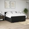 vidaXL Boxspringbett mit Matratze Schwarz 200x200 cm Stoff 3288290 Bild 4