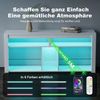 oyajia Lowboard TV-Schrank, Fernsehschrank mit RGB-LED Stilvoll (TV-Schrank mit verstellbarem Regalen und viel Stauraum, 140x34x63cm, für Wohnzimmer, Schlafzimmer), für Fernseher bis 65 Zoll Bild 4