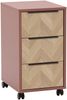 Schildmeyer Rollcontainer Piazza 160759, Mauve/Fischgräten Dekor, 32,6 x 39 x 59,7 cm Bild 1