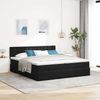 vidaXL Ottoman-Bett mit Matratzen & LEDs Schwarz 200x200 cm Samt 3312967 Bild 4