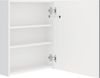 vidaXL LED-Bad-Spiegelschrank Glänzendes Weiß 50x14x60 cm 326486 Bild 5