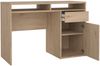 Dmora Schreibtisch Abbadu, Mehrzweckschreibtisch, Bürotisch für PC, Eckschreibtisch, 110x48 h77 cm, Eiche Bild 4