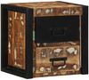 vidaXL Nachttische 2 Stk. Mehrfarbig 40x35x40 cm Altholz Massivholz 4015956 Bild 4
