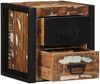 vidaXL Nachttische 2 Stk. Mehrfarbig 40x35x40 cm Altholz Massivholz 4015956 Bild 3