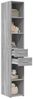 vidaXL Highboard Grau Sonoma 30x42,5x185 cm Holzwerkstoff 846241 Bild 3