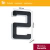 Paulmann No. 79843 Outdoor Solar Hausnummern 2 IP44 3000K Akku wechselbar Bild 4