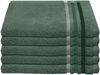 Schiesser Frottier Gästetücher Skyline Color im 5er Set aus kuschelweicher Baumwolle, Made IN Green, Farbe:Dunkelgrün, Größe:30x50 cm Bild 5