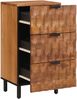vidaXL Sideboard mit Speicher Akazienbraune Oberfläche 40 x 33 x 75 cm 4017923 Bild 2