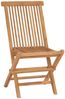 vidaXL 3-tlg. Garten-Essgruppe Massivholz Teak 3087186 Bild 5