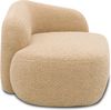 DOMO. collection Recamiere 700013, Liege mit Zierkissen, oval, Füße mit Filzgleitern, Chaiselongue, Sofa, Polstergarnitur, 183 x 105 x 75 (BxTxH), braun (taupe) Bild 3