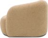 DOMO. collection Recamiere 700013, Liege mit Zierkissen, oval, Füße mit Filzgleitern, Chaiselongue, Sofa, Polstergarnitur, 183 x 105 x 75 (BxTxH), braun (taupe) Bild 4