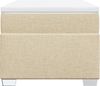 vidaXL Boxspringbett mit Matratze Creme 90x190 cm Stoff 3285100 Bild 4