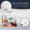 Homerella Badematte rutschfest Kinder - 100% BPA frei Inkl. 2 Haken zum Aufhängen 100x40cm, Antirutschmatte Badewanne Baby hautsensitiv & schimmelresistent, Badewannenmatte rutschfest & waschbar Bild 3