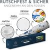 Homerella Badematte rutschfest Kinder - 100% BPA frei Inkl. 2 Haken zum Aufhängen 100x40cm, Antirutschmatte Badewanne Baby hautsensitiv & schimmelresistent, Badewannenmatte rutschfest & waschbar Bild 4