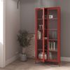 Jan Nowak Vitrine ANGELO Vitrine Glas Metall Stahl 80x185x45cm 4 Regale Sparkling (Stahl 0,6mm, 4 Regale 40kg, Hartglas 2 Türen, Wandmontage) Brilliance Beine regulierbar Wohnzimmer Salon Bild 3