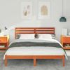 vidaXL Bettrahmen Wachsbraun 150 x 200 cm Massives Kiefernholz 872286 Bild 3