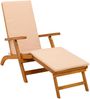 vidaXL Liegestuhl zum Verstellen und Klappen 3 pcs Beige 3415410 Bild 5
