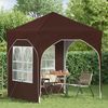 vidaXL Pop-up Partyzelt 192 x 192 x 245 cm Braun 42019830 Bild 3