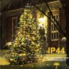 LMaxhome LED-Lichterkette Baumbeleuchtung Wasserfall Lichterkette mit Sterne Weihnachtsbaum Deko, 3M, 490-flammig, 8 Modi Timer, Topper Star, Wasserdicht, Aussen, Innen Bild 3
