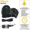 LMaxhome LED-Lichterkette Baumbeleuchtung Wasserfall Lichterkette mit Sterne Weihnachtsbaum Deko, 3M, 490-flammig, 8 Modi Timer, Topper Star, Wasserdicht, Aussen, Innen Bild 2