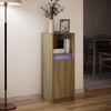 vidaXL LED-Sideboard Sonoma-Eiche 38x34x100 cm Holzwerkstoff 852168 Bild 5