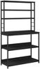 vidaXL Küchenregal Schwarz Eichen-Optik 100 x 40 x 168 cm 883892 Bild 2