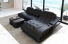 Mini Ecksofa Elegante L-Form Leder - Kunstleder - schwarz - Rechts Bild 3