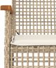 vidaXL 7-tlg. Garten-Essgruppe mit Kissen Beige Poly Rattan 3213636 Bild 5