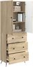 vidaXL Schrankset 2 pcs Sonoma-Eiche 66 x 34,5 x 90 cm Holzwerkstoff 3416882 Bild 2