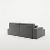 Ecksofa Schlafsofa Sofa VENEDIG Stoff Salvador Grafit Ottomane Links Bild 5