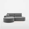 Ecksofa Schlafsofa Sofa VENEDIG Stoff Salvador Grafit Ottomane Links Bild 2