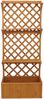 Hochbeet HWC-P69, Pflanz-/Blumenkasten Pflanzkübel Rankgitter Spalier Ablagefläche Holz FSC® 177x77x33cm ~ natur Bild 5