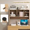 KOMFOTTEU Regal-Schreibtisch, Bücherregal mit 4 offene Ablagen Bild 4