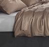 Zo!Home Bettwäsche Satinado 1 Bettwäsche 155x220 cm + 1 Kopfkissen 80x80 cm 100% Baumwolle Mako-Satin Praline Brown Bild 3