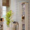 Badschrank Didi Weiß/Artisan 30 x 192 cm mit 2 Türen Vicco Bild 5