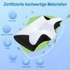 wohnTRAUM24 Nackenstützkissen Orthopädisches Kissen Kopfkissen Nackenschmerzen aus Memory Foam, Füllung: Memory- & Polyetherschaum, Rückenschläfer, Seitenschläfer, Bauchschläfer, ergonomisches Kissen mit individueller Höhenanpassung Bild 4