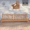 CLP Schaukelbank Farm Teakholz wetterfest mit Befestigungsmaterial,teak 220 cm Bild 2
