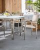 Gartenstuhl 6er Set GROSSETO Edelstahl Beige Bild 3